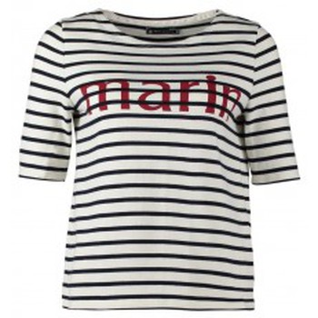 Vêtements Femme T-shirts manches courtes Petit Bateau Tee-shirt Marinière 1078949240 Blanc Blanc