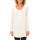 Vêtements Femme T-shirts manches longues Vision De Reve Vision de Rêve Chemisier Col Claudine IP11013 Blanc Blanc