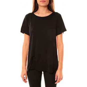 Vêtements Femme T-shirts manches courtes Coquelicot T-shirt CQTW14311 Noir Noir