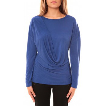 Vêtements Femme T-shirts manches longues Coquelicot T-shirt CQTW14303 Bleu Bleu