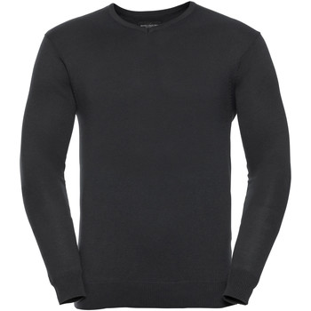 Vêtements Homme Sweats Russell Collection Pullover à col en V BC1012 Noir