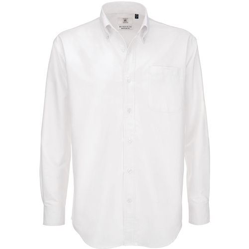 Vêtements Homme Chemises manches longues Tops / Blouses SMO01 Blanc