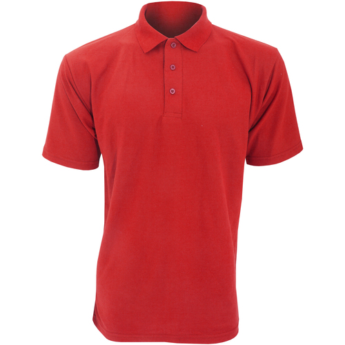 Vêtements Homme Polos manches courtes Ultimate Clothing Air Collection UCC003 Rouge