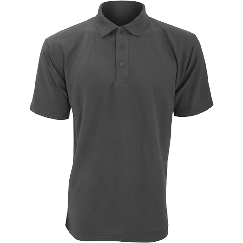 Vêtements Homme Polos manches courtes Ultimate Clothing Air Collection UCC003 Gris