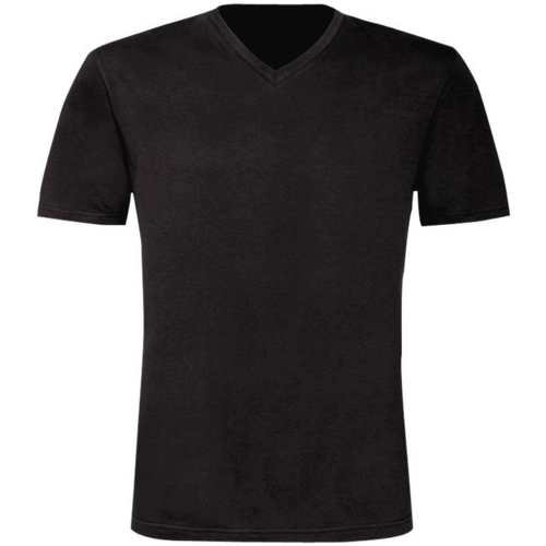Vêtements Homme T-shirts manches courtes Elegance Bien Et TU006 Noir