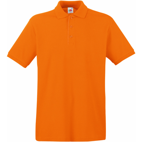 Vêtements Homme Polos manches courtes Fruit Of The Loom 63218 Orange