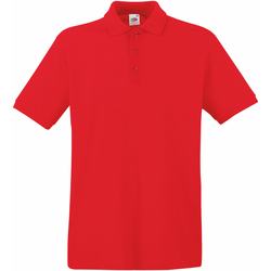 Vêtements Homme Polos manches courtes Fruit Of The Loom 63218 Rouge