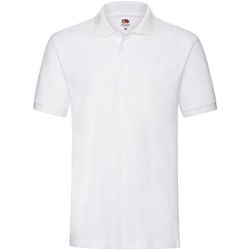 Vêtements Homme Polos manches courtes Fruit Of The Loom 63218 Blanc