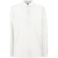 Vêtements Homme Polos manches longues Fruit Of The Loom 63310 Blanc