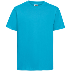 Vêtements Homme T-shirts manches courtes Russell R155M Turquoise