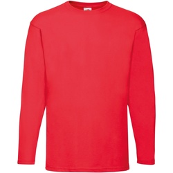 Vêtements Homme T-shirts wearing manches longues Fruit Of The Loom 61038 Rouge