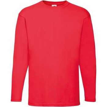 Vêtements Homme T-shirts manches longues Fruit Of The Loom 61038 Rouge