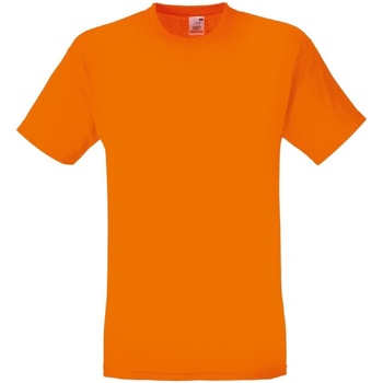 Vêtements Homme T-shirts aqua manches courtes Fruit Of The Loom 61082 Orange