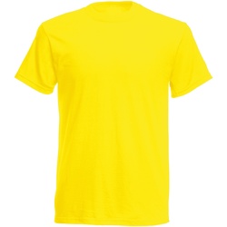 Vêtements Homme T-shirts manches courtes Fruit Of The Loom 61082 Jaune