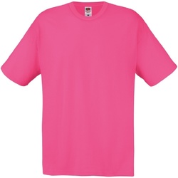 Vêtements Homme T-shirts manches courtes Fruit Of The Loom 61082 Fuchsia