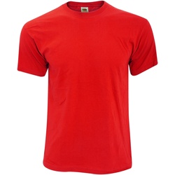 Vêtements Homme T-shirts wearing manches courtes Fruit Of The Loom 61082 Rouge