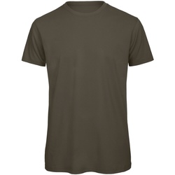 Vêtements Homme T-shirts manches courtes Round Logo Crew Sweat-shirt TM042 Kaki