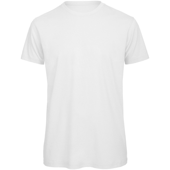Vêtements Homme T-shirts manches longues B And C TM042 Blanc
