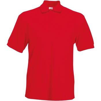 Vêtements Homme Polos manches courtes Fruit Of The Loom 63204 Rouge