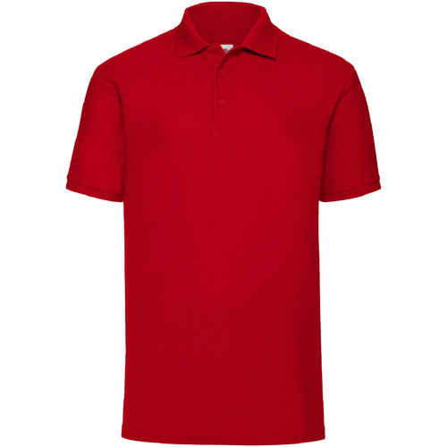 Vêtements Homme Polos manches courtes Fruit Of The Loom 63402 Rouge