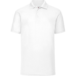 Vêtements Homme N-neck Polos manches courtes Fruit Of The Loom 63402 Blanc