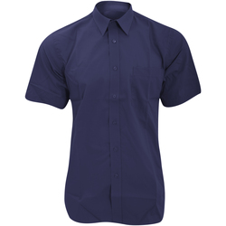 Vêtements Homme Chemises manches courtes Fruit Of The Loom 65116 Bleu
