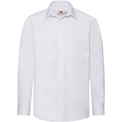 Vêtements Homme Chemises manches longues Fruit Of The Loom 65118 Blanc