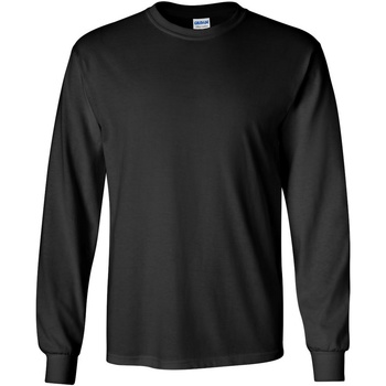 Vêtements Homme T-shirts manches longues Gildan 2400 Noir