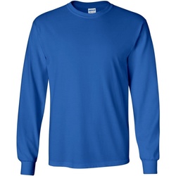 Vêtements Homme T-shirts manches longues Gildan 2400 Bleu royal