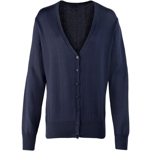 Vêtements Femme Gilets / Cardigans Premier Button Through Bleu