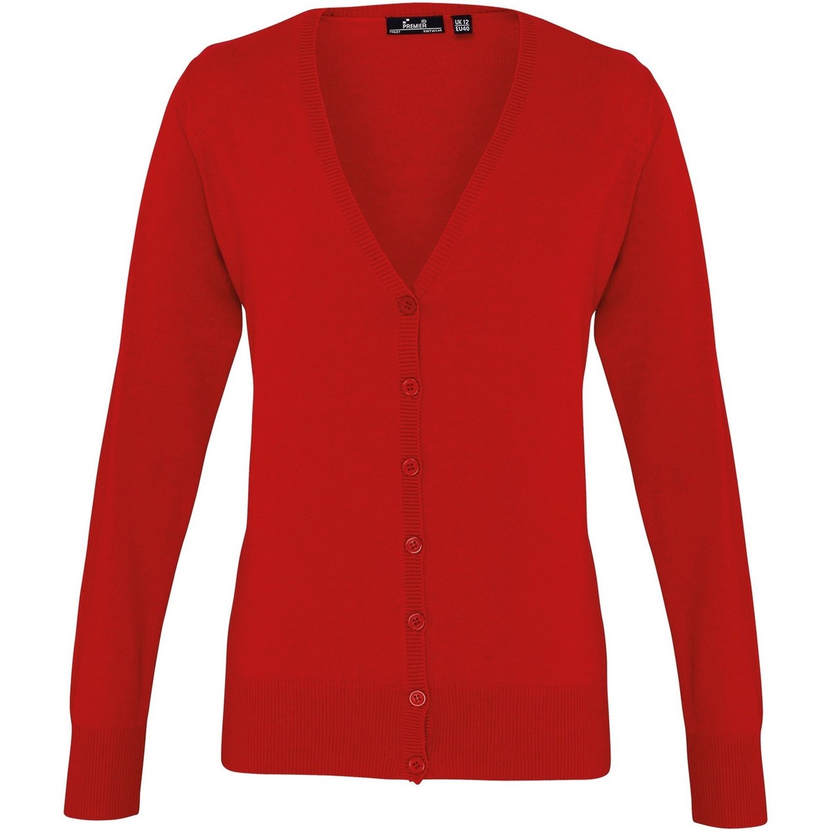 Vêtements Femme Gilets / Cardigans Premier Button Through Rouge