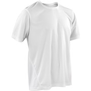 slogan-print curved-hem T-shirt