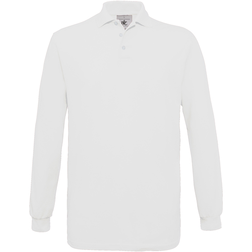 Vêtements Homme Polos manches longues Dream in Green PU414 Blanc