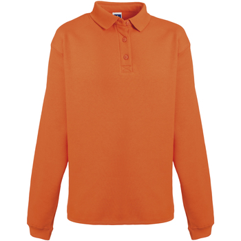 Vêtements Homme Sweats Russell Europe Sweatshirt avec col et boutons RW3275 Orange