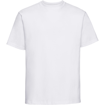 Vêtements Homme T-shirts manches courtes Russell Europe Tshirt épais à manches courtes 100% coton RW3276 Blanc