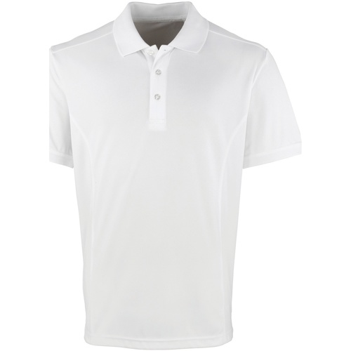 Vêtements Homme Polos manches courtes Premier PR615 Blanc