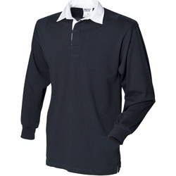 Vêtements Homme Polos manches longues Front Row Rugby Noir