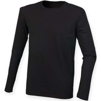 Vêtements Homme T-shirts manches longues Skinni Fit SF124 Noir