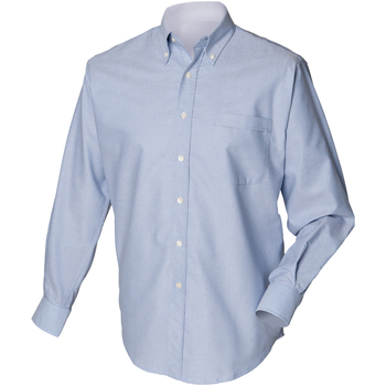 Vêtements Homme Chemises manches longues Henbury HB510 Bleu