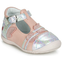 Chaussures Fille Ballerines / babies GBB MERTONE Rose / Argenté