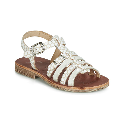 Chaussures Fille Sandales et Nu-pieds GBB BANGKOK Beige / blanc