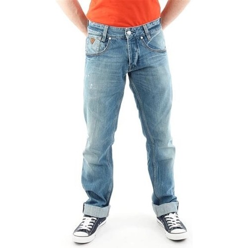 Vêtements Homme Jeans droit Guess Outlaw M21068D0EY2 STNY Bleu