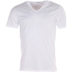 Vêtements Homme T-shirts & Polos Eminence T-shirt coton col v Blanc