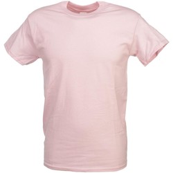 Vêtements Homme T-shirts manches courtes Gildan Heavy rose   mc coton Rose