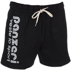 Vêtements Homme Shorts / Bermudas Panzeri Uni a noir jersey shor Noir