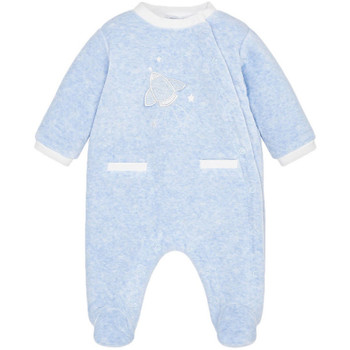 Vêtements Garçon Pyjamas / Chemises de nuit Mayoral Pyjama Bébé Garçon velours étoiles Bleu Bleu