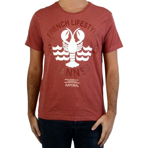 Vêtements Homme T-shirts manches courtes Kaporal Tee-Shirt Carot Rouge