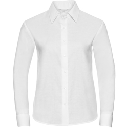 Vêtements Femme Chemises / Chemisiers Russell Collection Chemisier à manches longues BC1022 Blanc