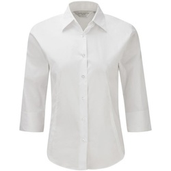 Vêtements Femme Chemises / Chemisiers Russell Collection Chemisier à manches 3/4 BC1030 Blanc