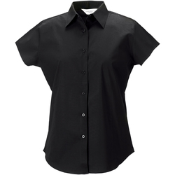 Vêtements Femme Chemises / Chemisiers Russell Collection Chemisier à mancherons BC1032 Noir
